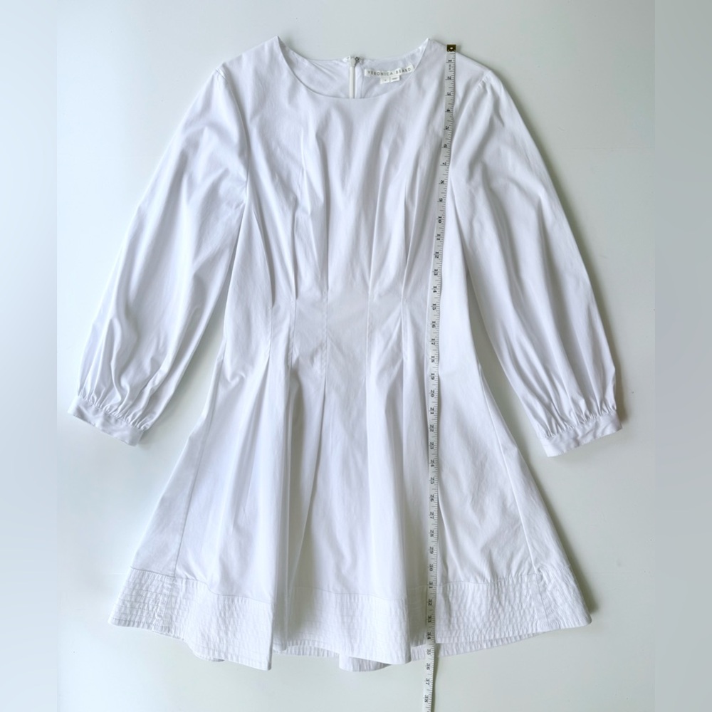 Veronica Beard Torres Corset-Waist Dress White Size 8 $498 MSRP - Picture 13 of 16